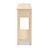 Chanay Mid-Century Modern Wood 2-Drawer Console Table with Natural Rattan