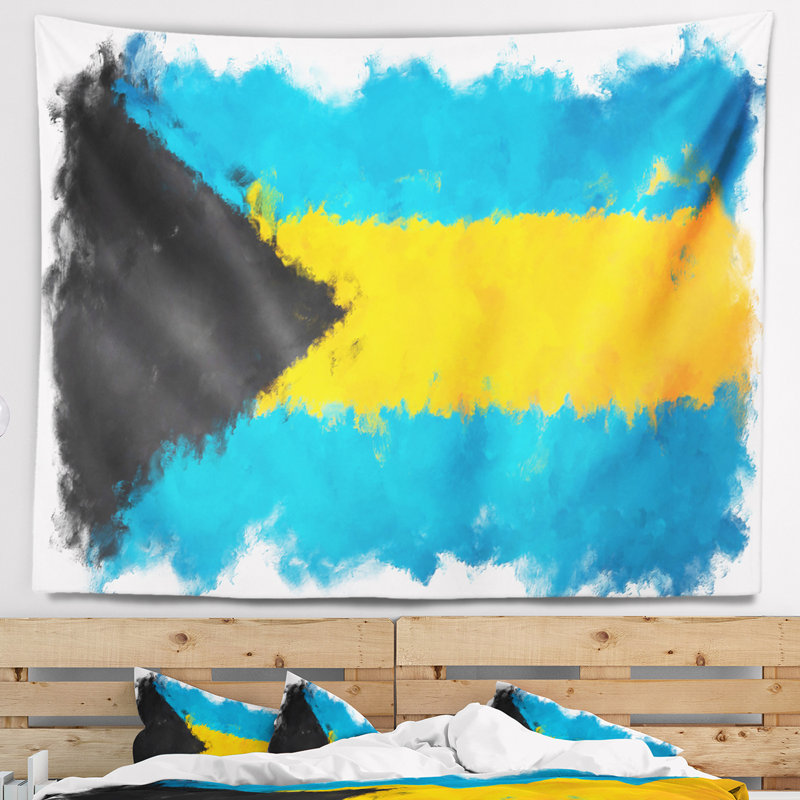 Tapisserie des Bahamas, H 68 po x l 80 po