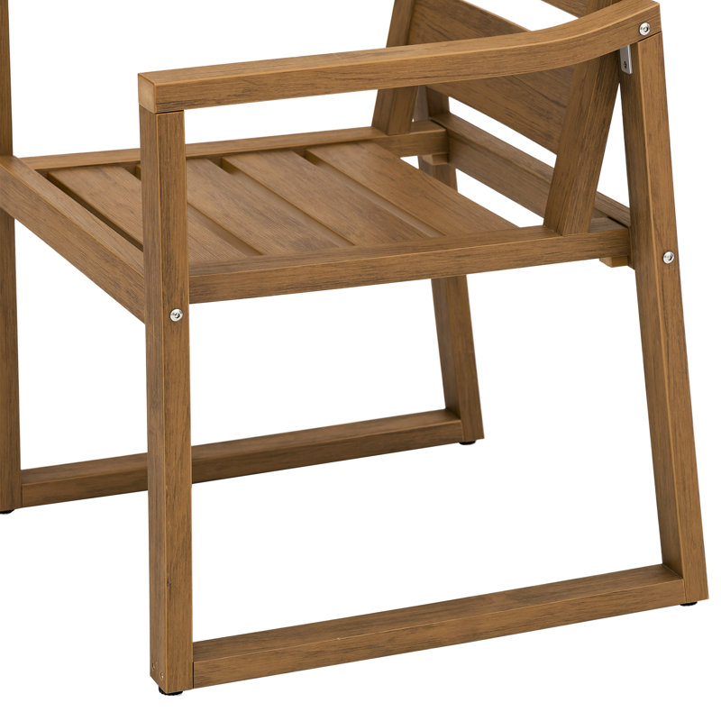 Chaise de patio Barner, Teck
