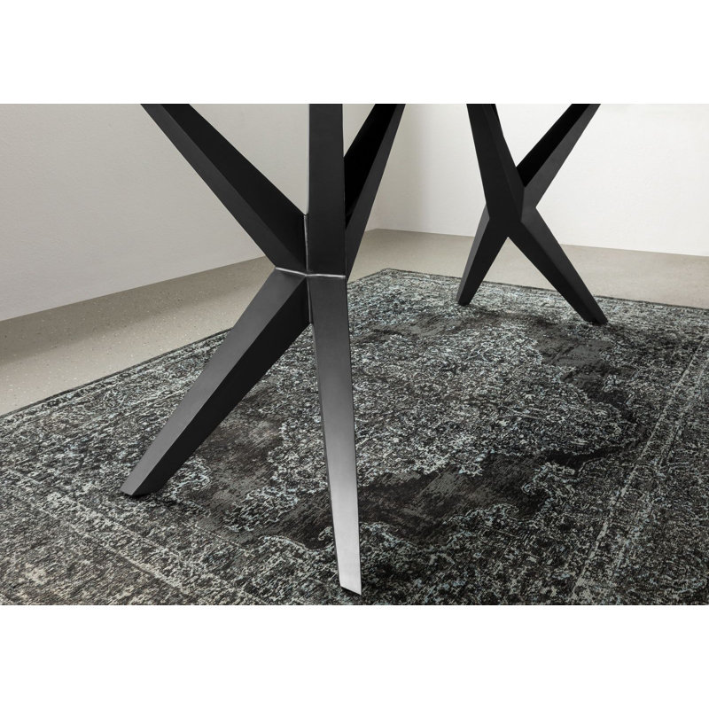 Dining Table, Brown, Anthracite, H76 x L160 x W90cm