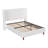 Platform Bed with Wingback Headboard-409452247