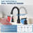 2-handle Bathroom Faucet with Drain Assembly-66125503