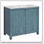 Meuble-lavabo bleu rétro de 36 pouces avec lavabo en céramique et rangement spacieux, parfait pour les salles de bain modernes et transitionnelles-571315426