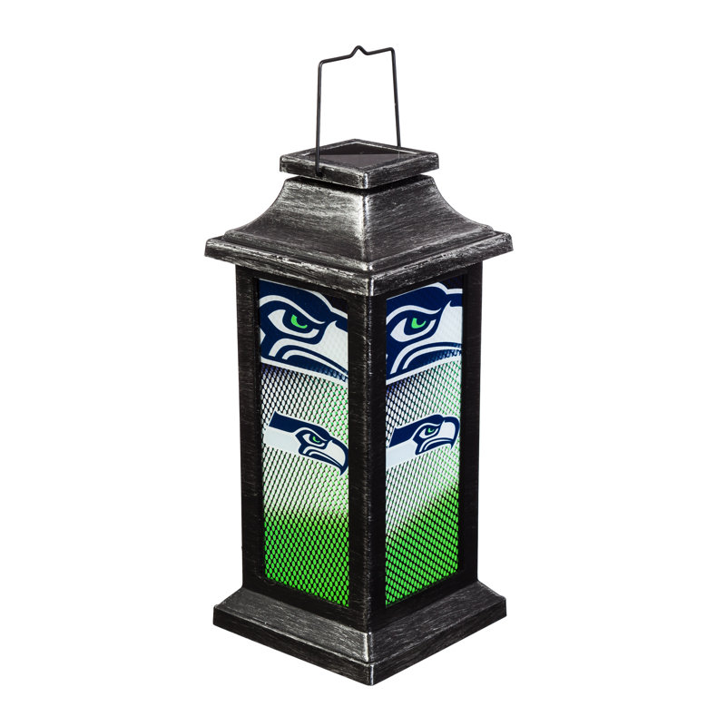Seattle Seahawks Black and Green Solar Powered Lantern