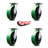 8 Inch Heavy Duty Poly on Cast Iron Caster Set with Ball Bearings Set of 4-88884200