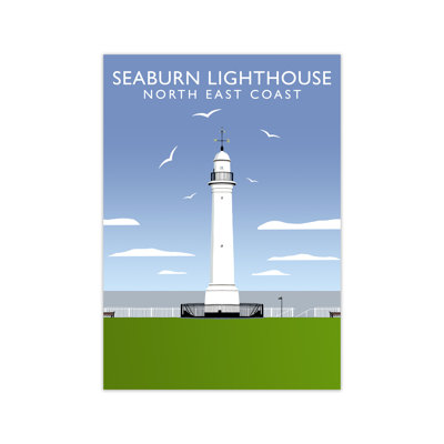 Seaburn Lighthouse North East Coast by Richard O'Neill - Print
