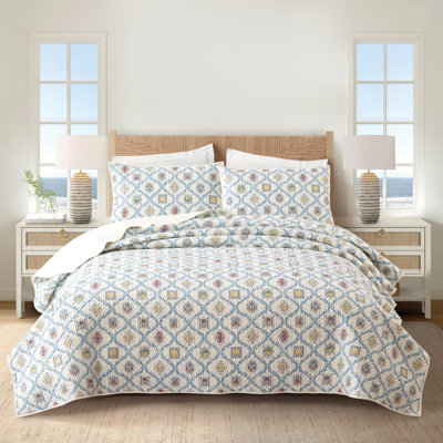 Ensemble de courtepointe légère en microfibre Coastal Tides