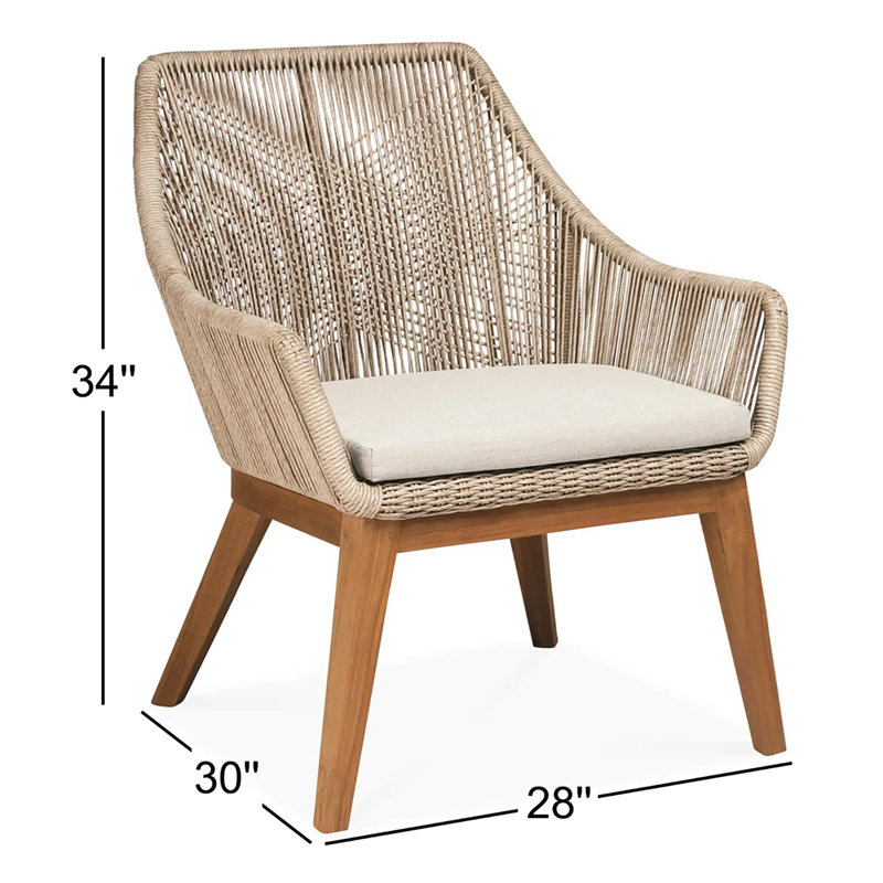 Dalton Outdoor Teak Lounge Chair