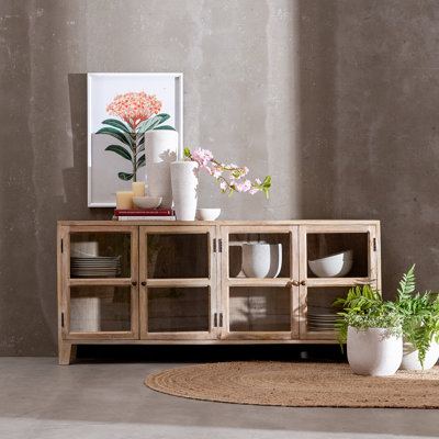 Suzan 406.4cm Solid Wood Sideboard
