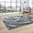 Chessman area rug Machine Woven Rectangle Grey-1421394327