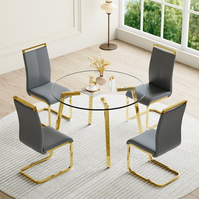 Dumercie 4 - Person Four Leg Dining Set