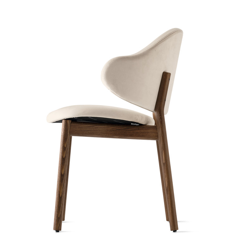 Holly Upholstered Armchair with Wooden Frame