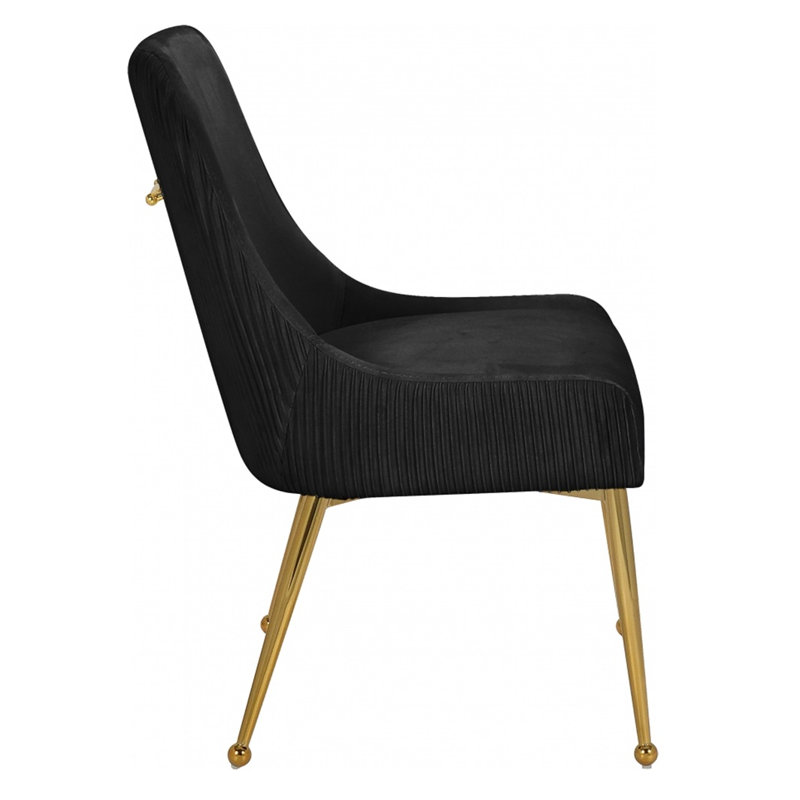 Chaise de salle à manger Elidet, Noir