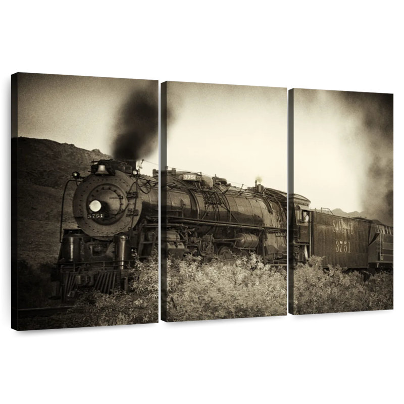 Mehar Train Arrival I, 14" H x 23" W