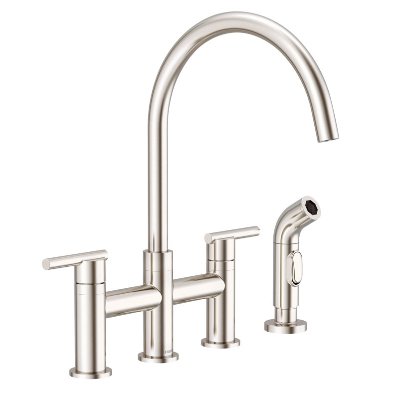 Parma Bridge Faucet, Stainless Steel