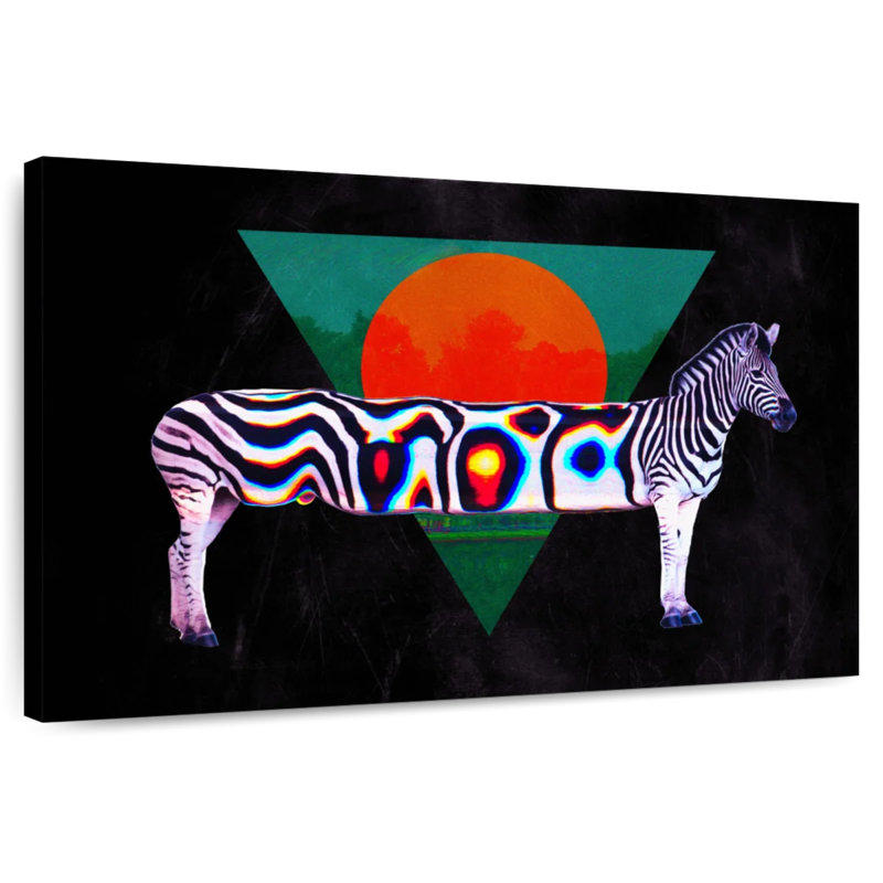 Brampt Zebra Illusion, 24" H x 36" W