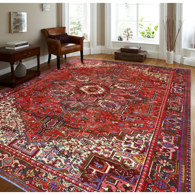 Khylar Heriz Mirza Burgundy Rug