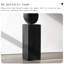 Black rectangle Solid wood Decorative Object