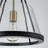1-light Glass Semi Flush Mount