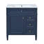 Meuble-lavabo de 30 po avec lavabo intÃ©grÃ©, meuble de rangement moderne pour salle de bain avec 2 tiroirs et un tiroir Ã  ouverture par basculement, ensemble de meuble-lavabo Merriwood avec armoire Ã  miroir, meuble-lavabo Ã  lavabo simple-1361644080