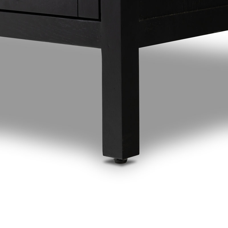 Laker Media Console Table, Black
