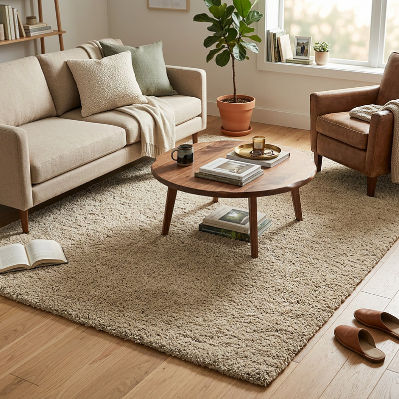 Tapis à poils longs Marakai, Rectangle 7 pi 10 po x 10 pi 6 po