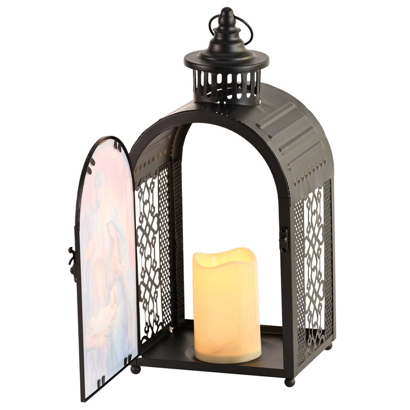 Lantern Holy Family Jesus 16.5"H