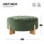 Repose-pieds moderne capitonné rond-1297491122