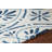 Terra Authentic Machine Tufted Cream, Blue Floral Polypropylene Indoor/Outdoor Area Rug-1682856598