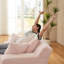 Méridienne intérieure surdimensionnée en velours côtelé rose moderne, canapé ergonomique, coussin à ressorts, sans assemblage, chaise longue polyvalente-1357800595