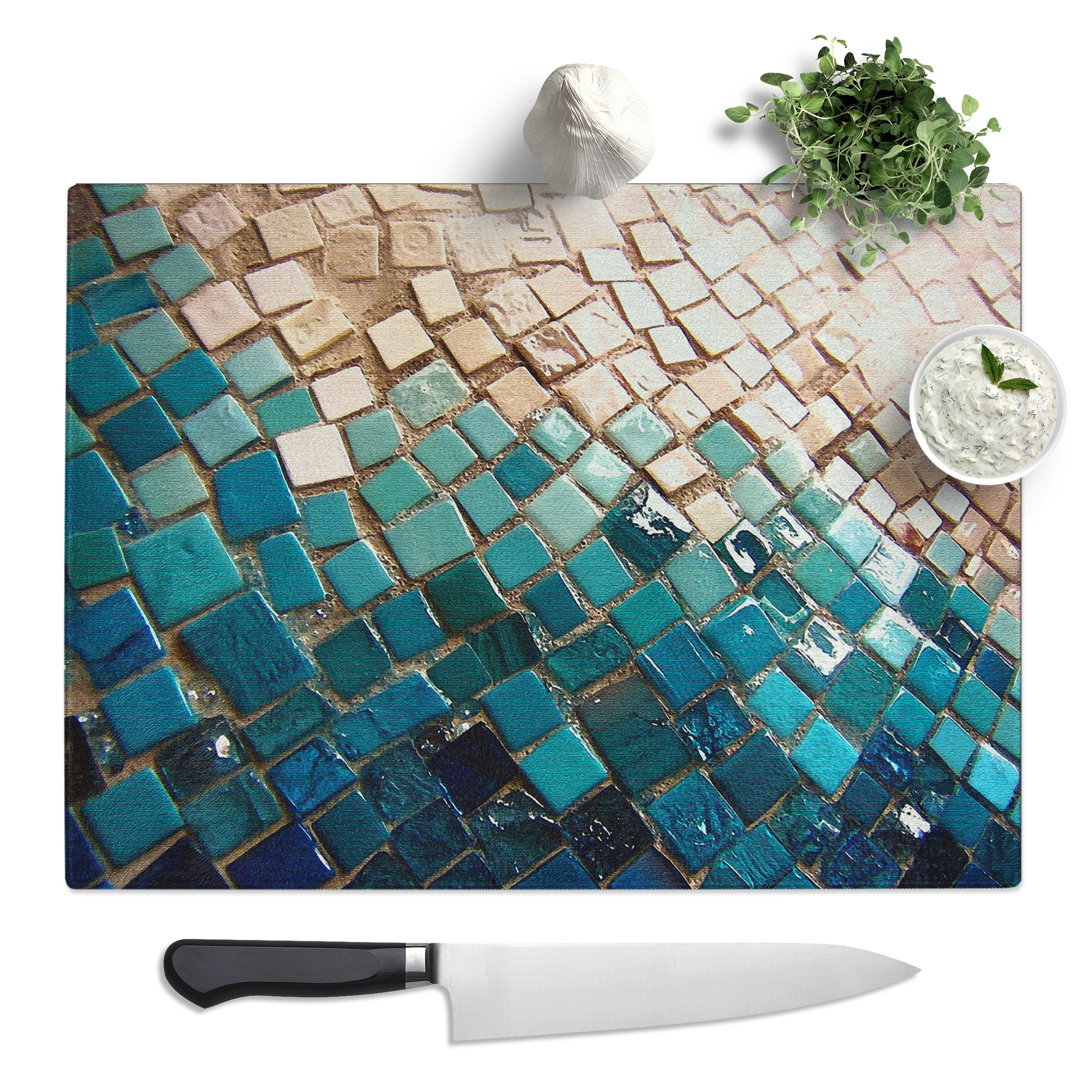 Mosaic Tiles Vol.3  Glass Chopping Board