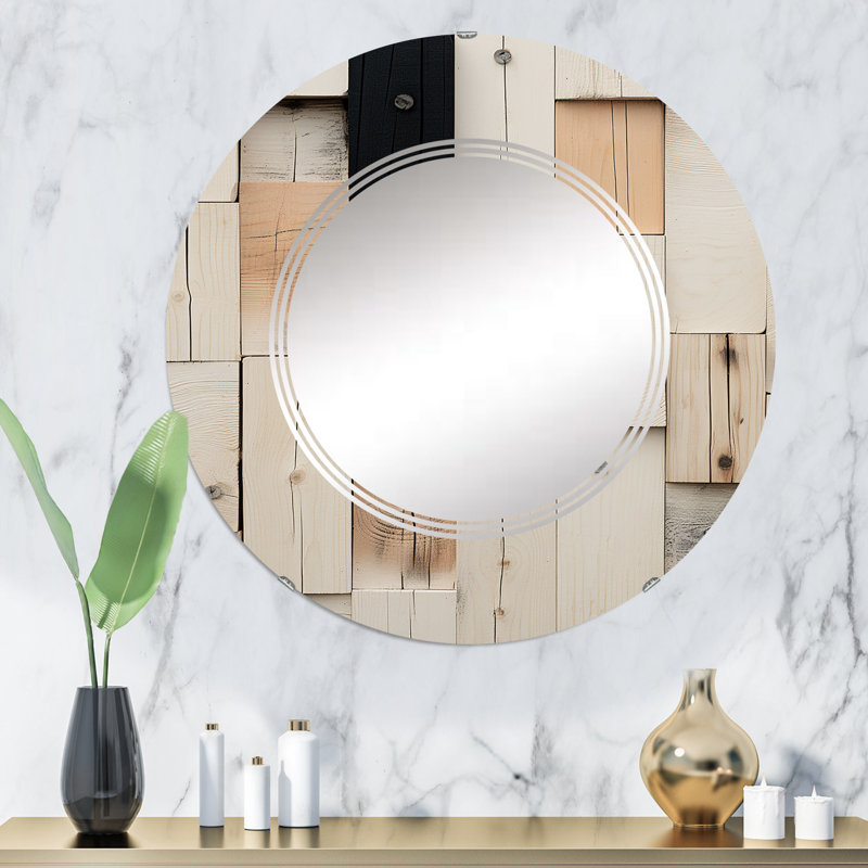 Miroir mural rond Colfer, 32 po x 32 po