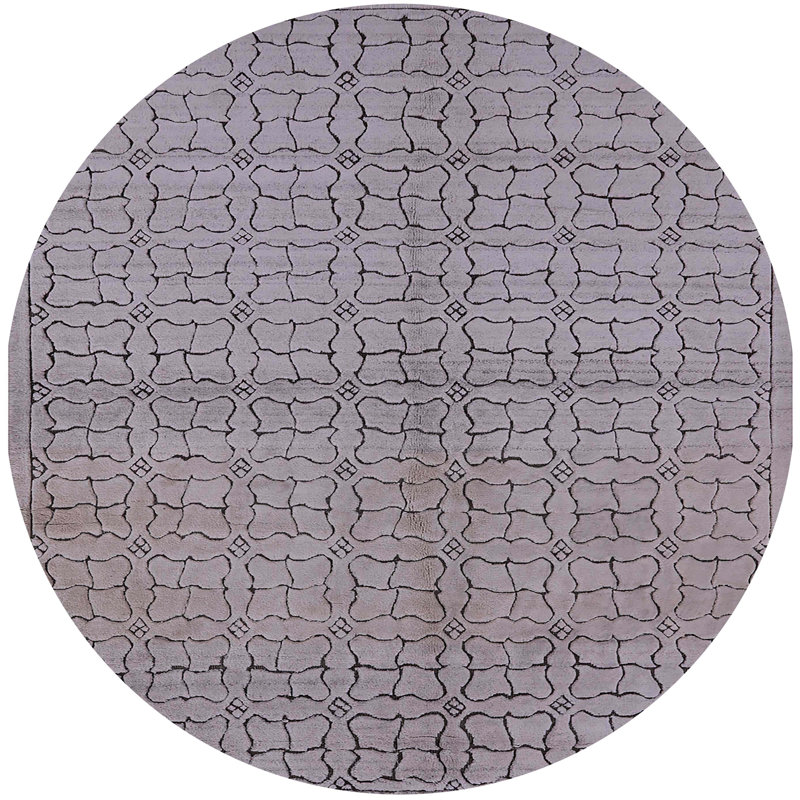 Reeside Geometric Indoor Rug, Round 7'