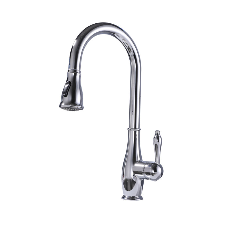 Topcraft Single Handle Single Hole Pull Down Kitchen Sink Faucet