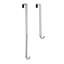 Adjustable Wreath Hanger, 20-Lb Capacity Version, Textured Silver