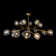Klamath 18 - Light Dimmable Sputnik Modern Linear Chandelier