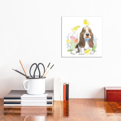 Easter Pups V by Beth Grove - Wrapped Canvas Painting