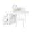 Modern Vanity Set With Mirror And Stool-118327130