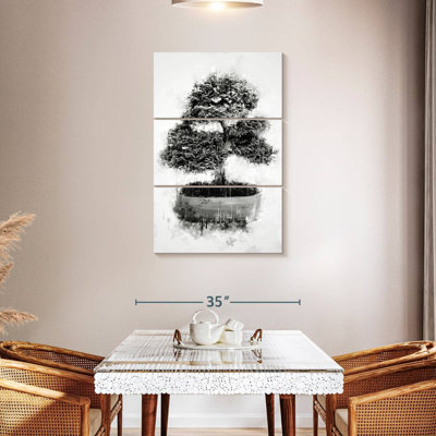 Bonsai Tree Black And White