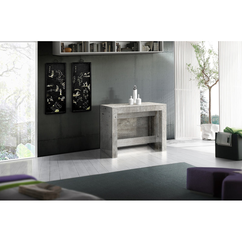 Biagia Extendable Dining Table, Cement