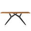 Noemi Teak Solid Wood Top Metal Base Dining Table-1529079980-1529079981