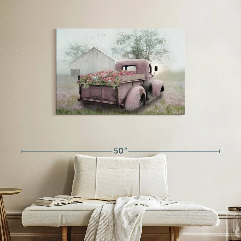 Camion rose Mehar, H 26 po x l 39 po