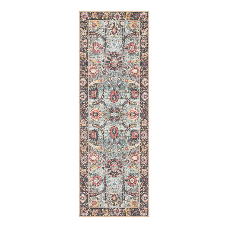 Maelei Performance Chenille Floral Indoor Rug