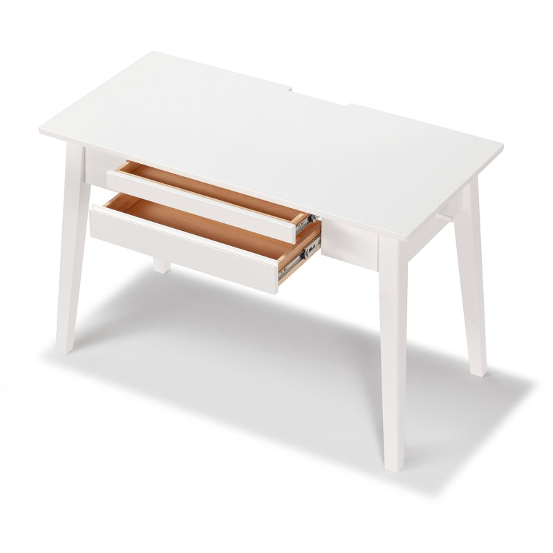 Jakita Wood Desk, White