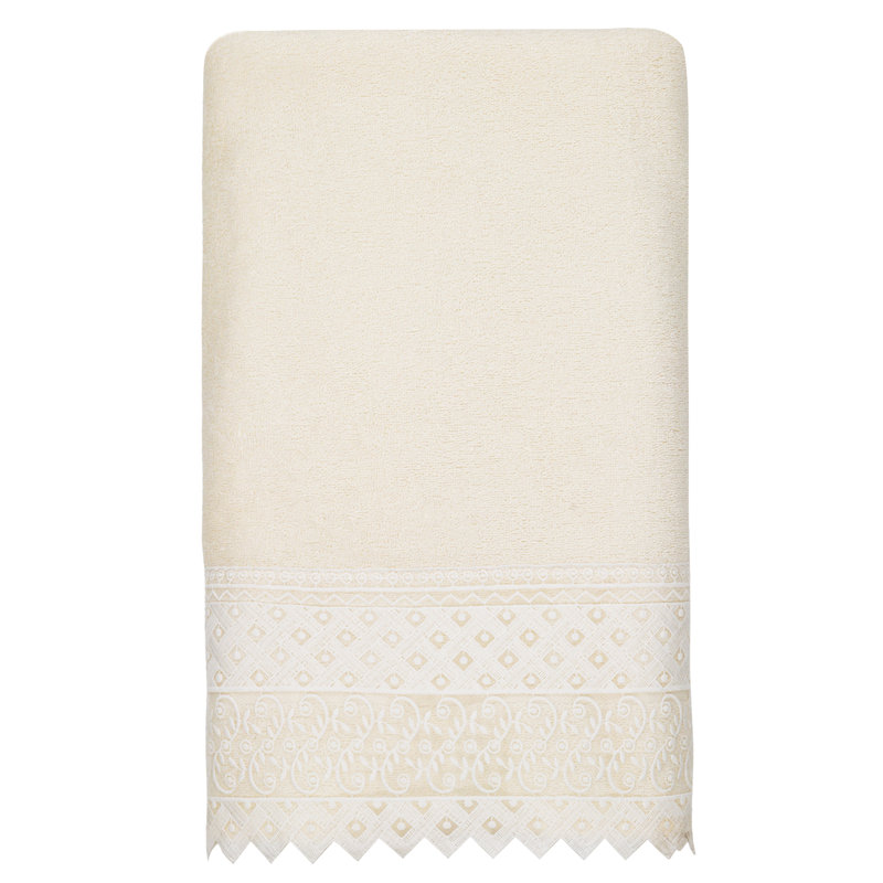 Aiden Midweight Bath Towel, Cream