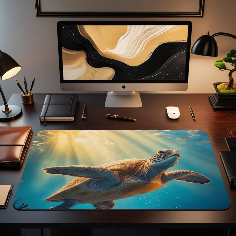 Polyester Desk Pad, 14.4x12.1