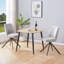 Aspen 2-Piece Casual Dining Set - Compact Square Table & 2 Swivel Upholstered Dining Chairs-778651807-778651800