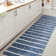 London Berber Stripe Blue/Ivory Indoor/Outdoor Rug