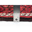 Tapis décoratif en laine rouge de conception unique 3 pi 9 po x 7 pi 1 po Bonitta noué à la main