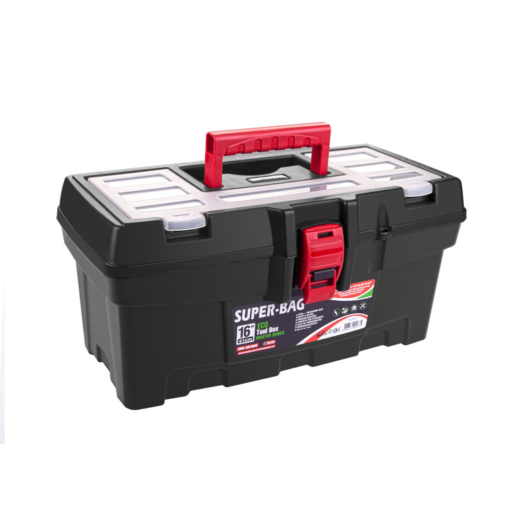 Casaculina 19” Tool Box with Removable Tool Tray, 2 Pieces Set